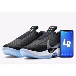 NIKE Adapt BB Black Pure Platinum Size 8.5